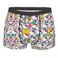 thumbnail image 1 of RWJDXD Custom Hello Kitty Anime Cat Pattern Underwear Men Stretch Boxer Briefs Shorts Panties Soft Underpants For Male o, 1 of 5