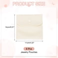 thumbnail image 2 of Uxcell 6x4 Inch Velvet Jewelry Pouches, Gift Bags with Snap Button for Jewelry Storage, Beige 6 Pcs, 2 of 6