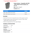 thumbnail image 2 of Carbon Canister - Compatible with 2003 - 2007 Chrysler Town & Country 3.3L 3.8L V6 2004 2005 2006, 2 of 2