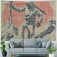 thumbnail image 4 of Orinice Skier Bow and Arrow Tapestry Wall Hanging Unique Style Graphic Tapestries Home Wall Decor Art for Living Room Bedroom Dorm Apartment Farmhouse 60x50inch, 4 of 6