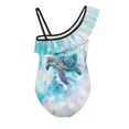 thumbnail image 5 of Uorisanigo Girls Swimsuit One Piece Beach Sport Adjustable Strap Swimwear Bathing Suit Size 3-4 Ruffle Summer Beach Vacation Swimming Suits, 5 of 7