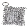 thumbnail image 1 of Lishi Silver Cast Iron Cleaner Scrubber with Stainless Steel Scraper - Ultimate Kitchen Cleaning Tool for Cookware, 1 of 20