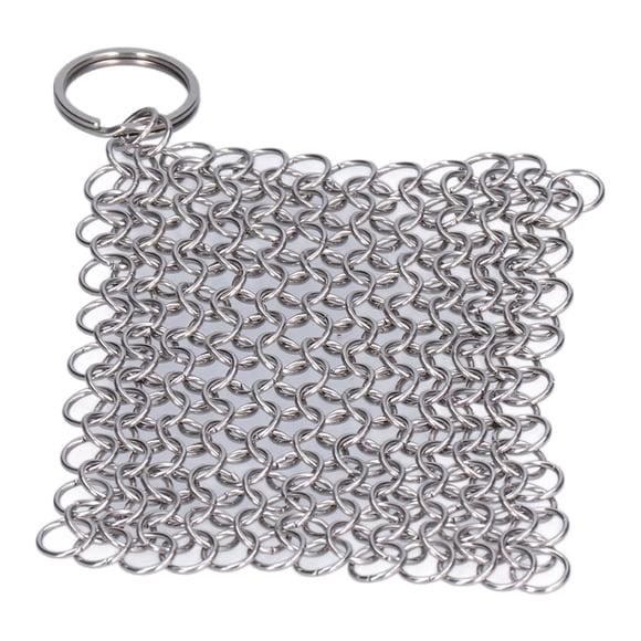 Cast Iron Cleaner, Hanging Hole Chainmail Scrubber For Pots For Microwave Ovens For Cabinets