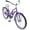 Purple, variant on WonderWheels 26" Beach Cruiser Coaster Brake Stainless Steel Spokes One Piece Crank Alloy Orange Rims 36H W/ Fenders - Red