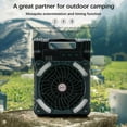 thumbnail image 2 of Solar Camping fan, Camping Fan with Solar Panel, LED Ligh, 4 Speeds USB Rechargeable Solar Powered Fan for Camping Fishing Travel, 2 of 9