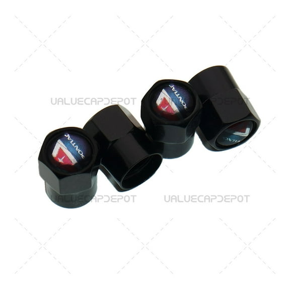 Hex Pontiac Logo Emblem Car Suv Wheels Tire Air Valve Caps Stem Dust Cover Sport
