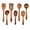 7PCS-B, variant on Wooden Spoons For Cooking,Wood Grain Tool,6 Piece Teak Wood Kitchen Utensil Set For Cooking — Heat Resistant,Non-Stick Safe,Smooth With Comfort Grip.(6PCS)