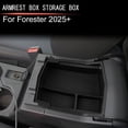 thumbnail image 1 of 1pc Automotive Center Console Armrest Storage Box Car Tray Organizers Accessories For Forester 2025 Up Black Armrest Storage Box, 1 of 8