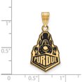 thumbnail image 2 of Ss/Gold Plated Sterling Silver With Gp Logoart Purdue Large Enamel Pendant (27 X 14) Made In United States gp060pu, 2 of 5