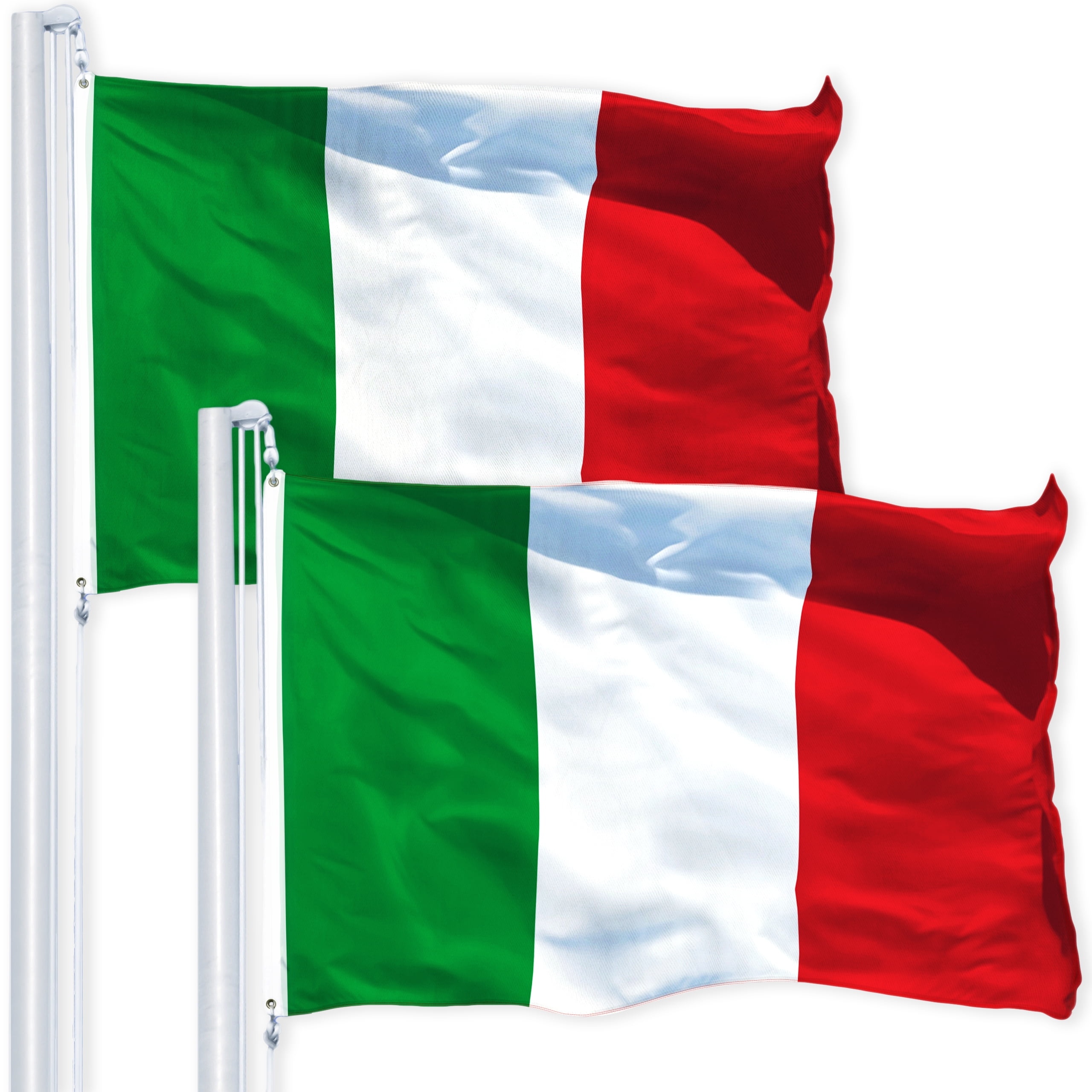 3x5Ft Italien Flagge doppelt genähte italienische Flagge Fly Breeze Flagge Y7E2 