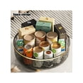 thumbnail image 5 of Lazy Susan Turntable Organizer For Cabinet, Makeup Perfume Organizer, Plastic Rotating Turntray Container Bins, Round Spinning Organization For Pantry, Fridge, Countertop, Condiments, 5 of 5