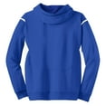 thumbnail image 6 of Sport-Tek Tall Tech Fleece Colorblock Hooded Sweatshirt-LT (True Royal/ White), 6 of 6