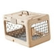 thumbnail image 5 of Jaula plegable para cachorros y gatos, jaula de viaje para aerolíneas, transpirable, reutilizable, plegable, caja de transporte para gatos, perrera Rosa claro, 5 of 8