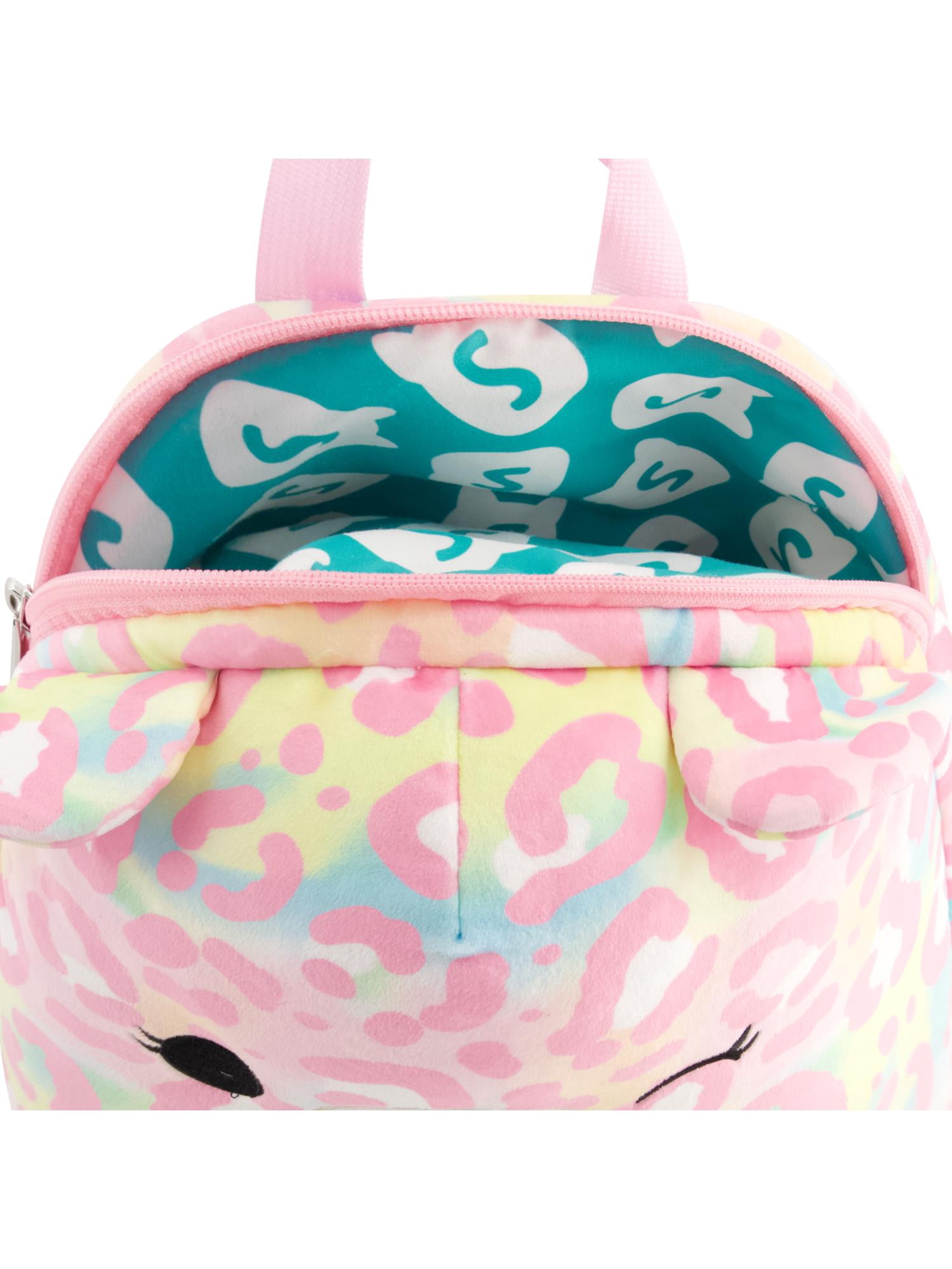 Squishmallows Plush Backpack, Michaela Mini Handbag with Adjustable Shoulder Straps, Pink