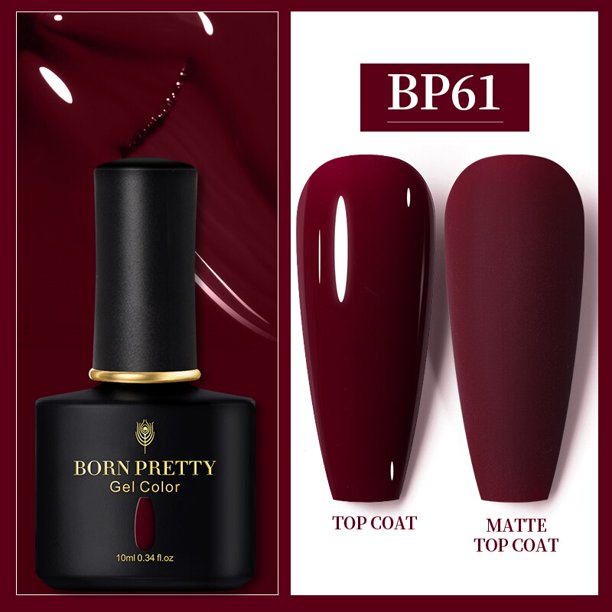 BORN PRETTY 10ML Autumn And Winter Gel Nail Polish Coffee Gray Red Nail Gel Soak Off UV LED Semi-Permanent Gel Nail Varnish Gong Bohan LED