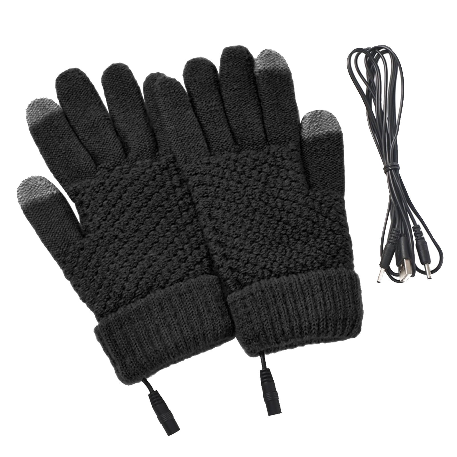 Gants Sans Doigts Tricotés - Lot De 3 Paires, Acrylique, Taille Unique, Pour Sport, Vélo, Hiver