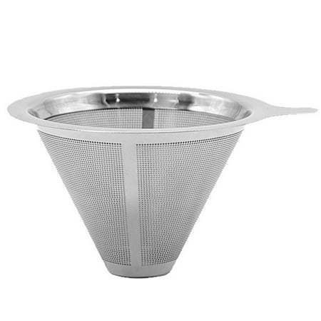 

Stainless Steel Coffee Filter Multipurpose Double Layer Filters Funnel Reusable Coffee Brew Tools New