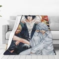 thumbnail image 2 of Death Note Cartoon Printing Throw Blanket, All Seasons Flannel Fleece Blanket, Soft & Warm Plush Blankets for Couch Sofa Bed Camping Travel, 40"x30", 2 of 9