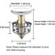 thumbnail image 2 of 2 Pack Pop Up Sink Drain Plug With Basket, 2 of 5