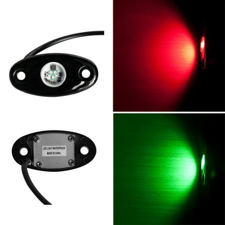 

GWONG 2Pcs LED Rock Lights Bright Ambient Lamp 9W 10-14V Modified Underglow Lamp for Off-road Vehicles