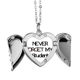 thumbnail image 1 of Never foget mi estudiante profesor cita Alas de ángel collar colgante regalo de moda Unbranded M, 1 of 3