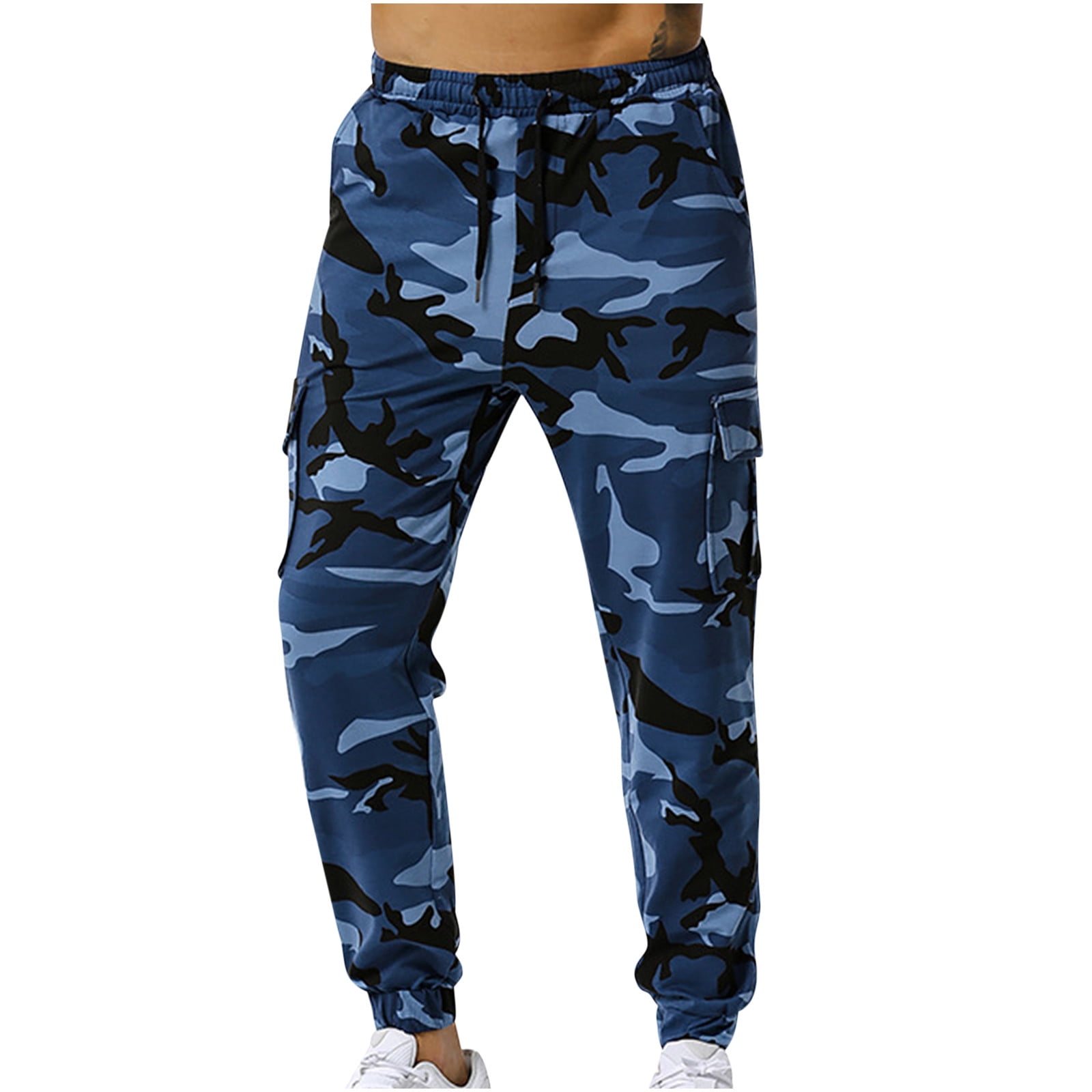 2018 Casual Men Pants Cool Blue Camouflage Slim Fit New Spring Style Pencil  Pants Hip Hop Trousers Men Quality Men Joggers   AliExpress Mobile
