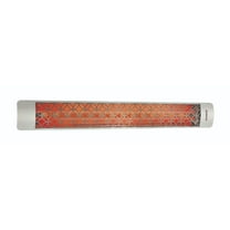 Eurofase Heating - 6000 Watt Electric Infrared Dual Element Heater-277 Voltage-Stainless Steel Finish-Clover Decorative Fascia