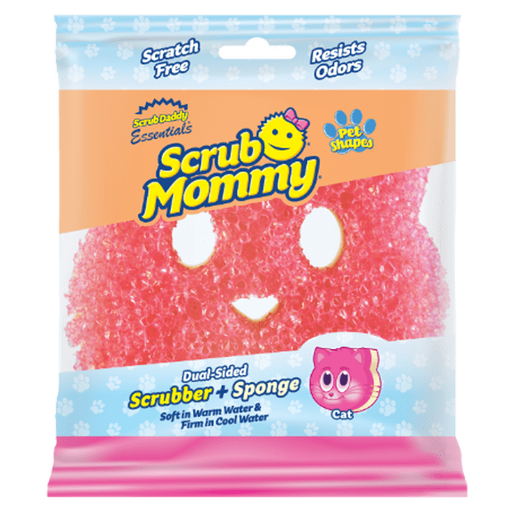 Scrub Daddy Scrub Mommy Essentials Cat Non-Scratch Cleaning Scrub Sponge