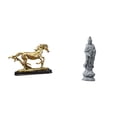 thumbnail image 1 of Figura decorativa de caballo, pieza de colección, adorno para escritorio, estantería, muebles de sala de estar, decoración del hogar, estatua de Guan, 1 of 8