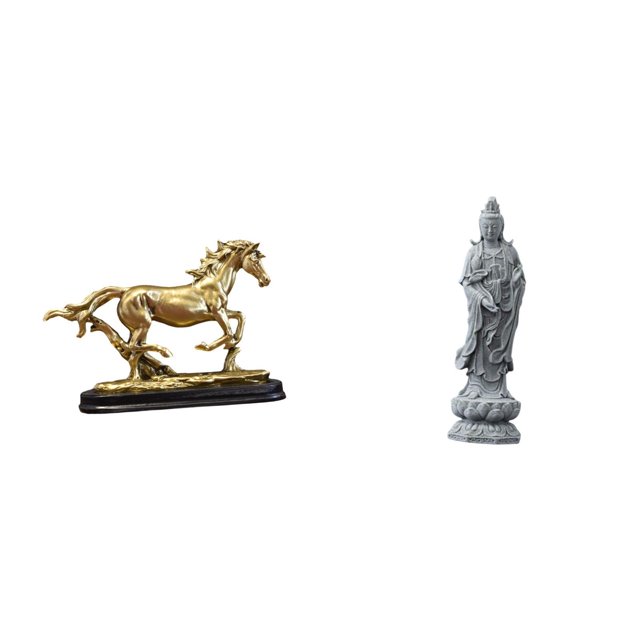 Figura decorativa de caballo, pieza de colección, adorno para escritorio, estantería, muebles de sala de estar, decoración del hogar, estatua de Guan