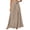 Khaki, variant on Women's High Waist Palazzo Pants Tie Front Flowy Wide Leg Trousers Casual Loose Summer Beach Pants