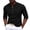 Black, variant on Long Sleeve Shirt for Guys Big and Tall Button Front Tee Crewneck Blouse Solid Color Summer Cloths