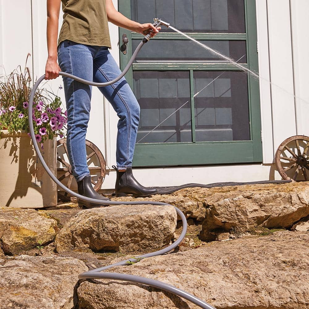 5/8 in. Dia x 50 ft. Gray Flexogen Heavy Duty Garden Water Hose