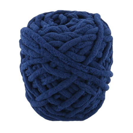 Festival Gift Polyester DIY Scarf Sweater Knitting Yarn Cord Navy Blue