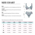 thumbnail image 4 of Kdxio Cute Rabbit Easter Print Women's 2 Piece High Waisted Wrap Spaghetti Strap Summer Swimsuit Bikini Set-Small, 4 of 7