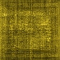 thumbnail image 1 of Ahgly Company Machine Washable Indoor Square Abstract Yellow Contemporary Area Rugs, 5' Square, 1 of 4