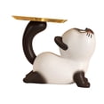 thumbnail image 4 of Estatua de gato de resina, organizador, decoración de mesa, bonito plato de dulces, llavero para dormitorio, entrada, estantería, oficina, 4 of 9