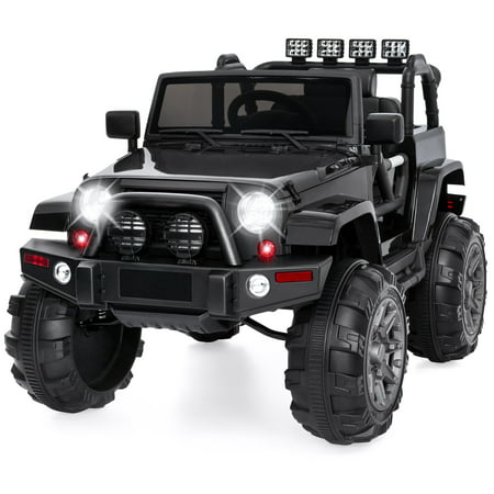 Best Choice Products Kids 12V Ride On Truck w/ Remote Control, 3 Speeds, LED Lights, AUX, (Best Ram Cummins Year)