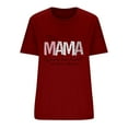 thumbnail image 3 of EQWLJWE Hauts d'Été pour Femmes Hauts pour Femmes en Liquidation Mode Féminine Manches Courtes Col Rond Hauts Amples Blouse Manches Bouffantes Imprimée, 3 of 3