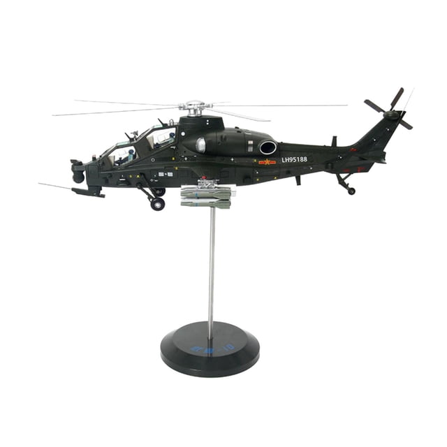1:48 de aleación de metal de ataque modelo de avión Zulema juguetes de aviones helicópteros