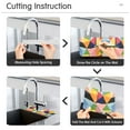 thumbnail image 5 of Yayeee Faucet Mat for Kitchen Sink 14.7" Diatomite Long Splash Guard Pad, Minimalist Triangles, 5 of 7