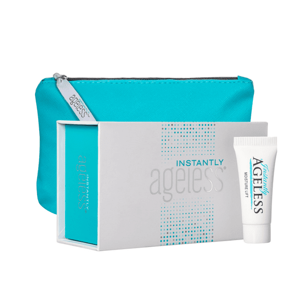 Instantly Ageless 25 Vials Anti-Wrinkle Face Cream with Makeup Bag and Moisture Lift