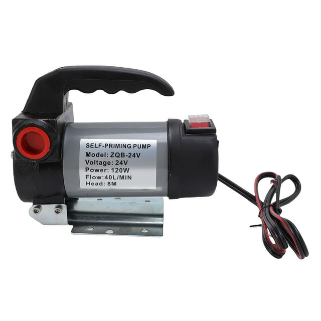 Pompe de Transfert de Carburant Électrique, Pompe à Carburant Électrique Tête 8m Débit 40L/min pour Camions