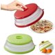 thumbnail image 1 of Tapa plegable JINMJMXG para microondas 2 piezas a prueba de salpicaduras rojo verde, 1 of 4