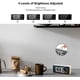 thumbnail image 2 of HOMVILLA Digital Alarm Clock with Large LED Temperature Display, Portable Mirror Alarm with Dual Sleep Time Alarm 4-Level Adjustable Brightness Dimmer, 2 of 5