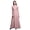 Light Pink Salmon, variant on Tie-Dye Women Round Neck Printed Evening Party Dress Sleeveless Gown-X-Small