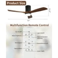 thumbnail image 5 of Sofucor 52-Inch Modern Ceiling Fan with Integrated LED Light and Remote Control, 5 of 13