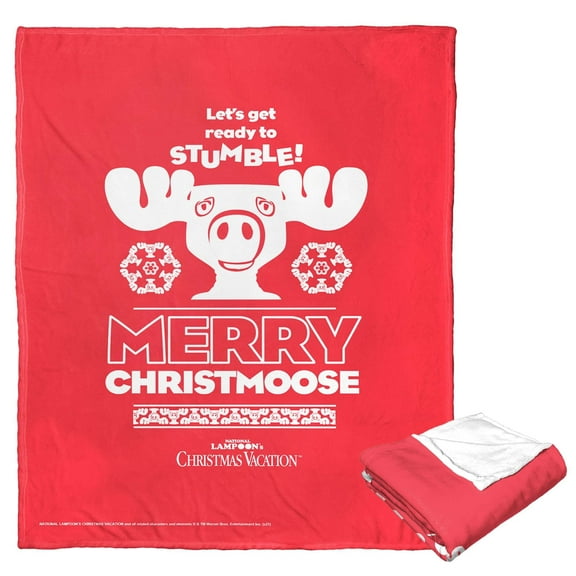 Warner Bros National Lampoom's Christmas Vacation Christmoose Time Kids Silk Touch Throw Blanket