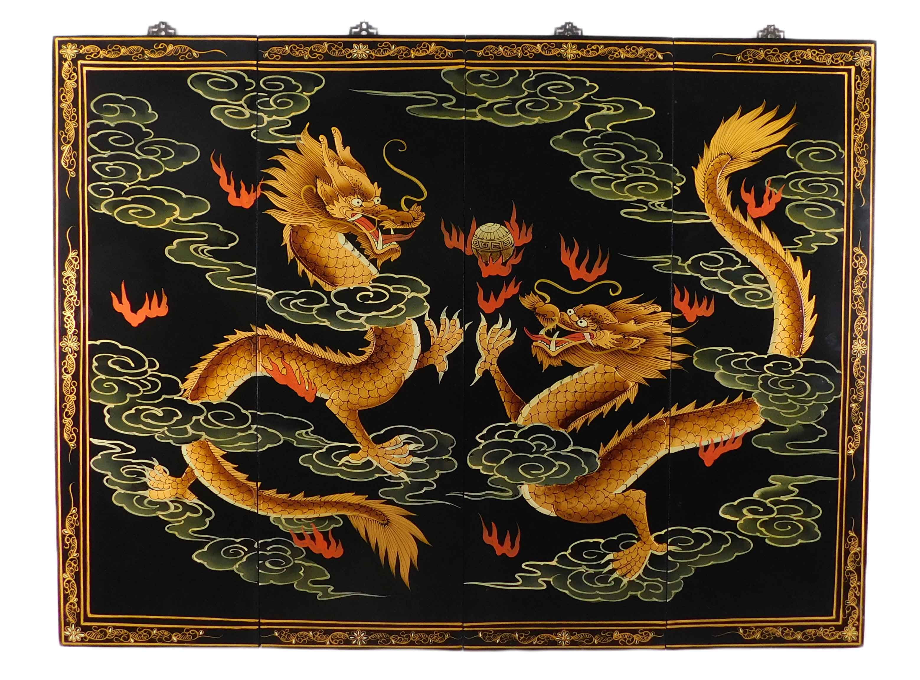 Chinese Happy Dragon Oriental Wall Panels (48