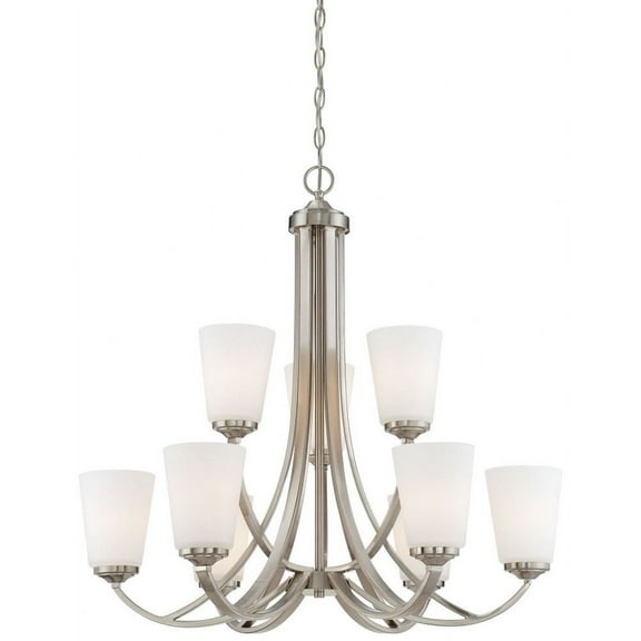 Minka Lavery - Overland Park - Chandelier 9 Light Brushed Nickel in Transitional